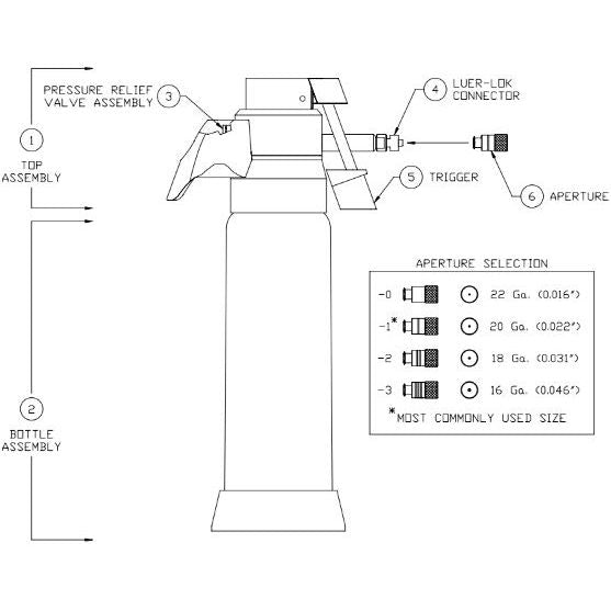 Wallach UltraFreeze Liquid Nitrogen Sprayer Schematic