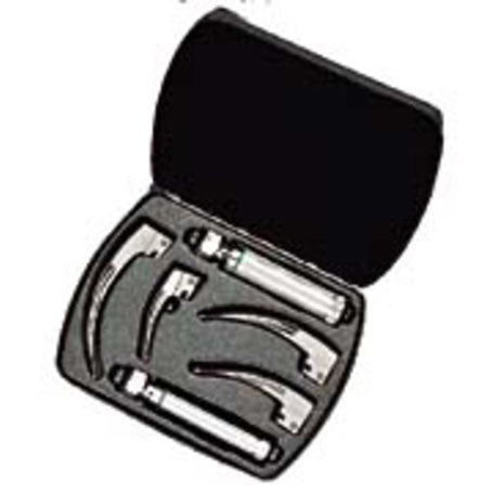 Welch Allyn 2.5 V Halogen HPX Fiber-Optic Laryngoscope Set  English MacIntosh