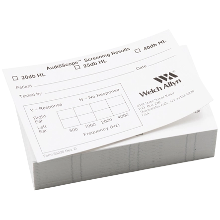 Welch Allyn AudioScope 3 Recording Form