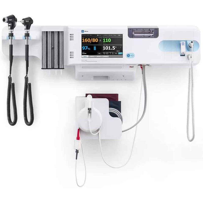 Welch Allyn Connex Integrated Wall System  Wireless Radio Conn., Nellcor SpO2, Braun Thermome