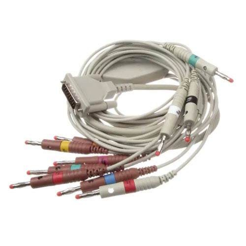 Welch Allyn CP 50/CP 150 10-Lead, AHA, Banana-Style Patient Cable
