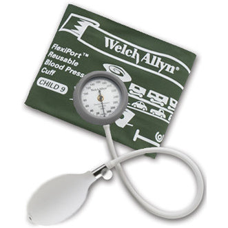 Welch Allyn DuraShock DS44 Integrated Aneroid Sphygmomanometer  Inflation-Bulb-Valve-Cuff-Size-11-Adult-Color-Bump