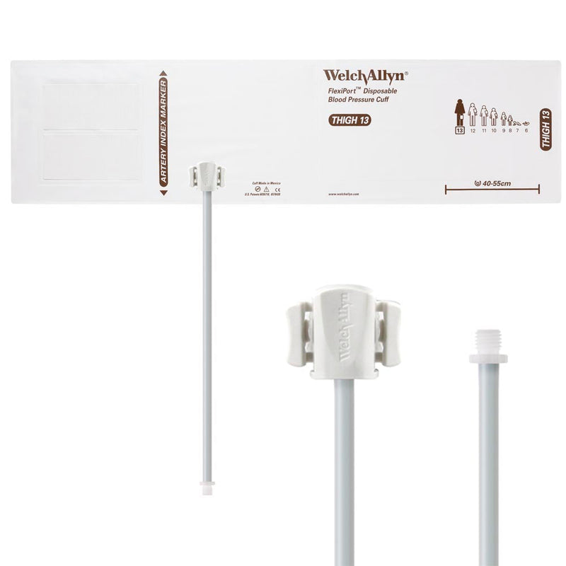Welch Allyn FlexiPort Blood Pressure Cuff with One-Tube Screw-Type Connector (20/Box)  Size-13 Thigh