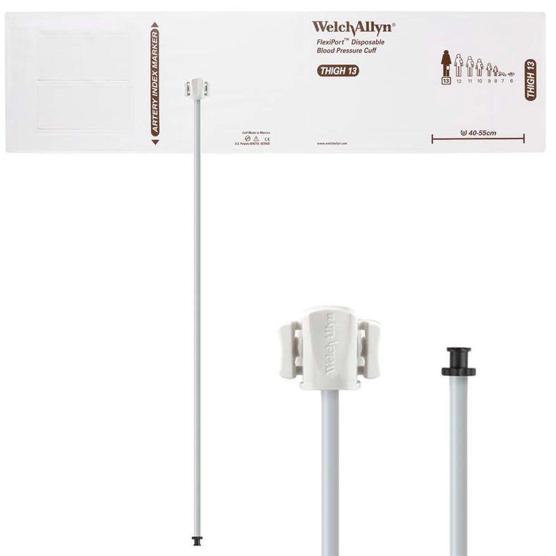Welch Allyn FlexiPort Blood Pressure Cuff with One-Tube Tri-Purpose Connector (20/Box)  Size-13 Thigh