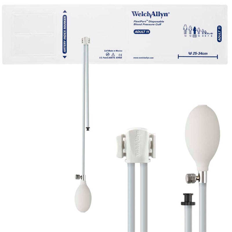Welch Allyn FlexiPort Blood Pressure Cuff with Two-Tube Inflation System  Size-11 Adult