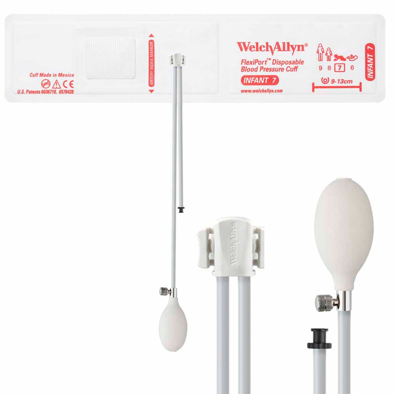 Welch Allyn FlexiPort Blood Pressure Cuff with Two-Tube Inflation System  Size-07 Infant