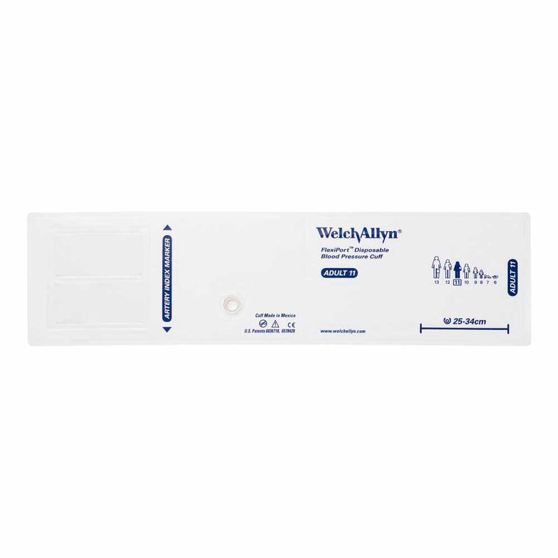 Welch Allyn FlexiPort Blood Pressure Cuff (20/Box)  Size-11 Adult; Cuff Range 25-34 CM