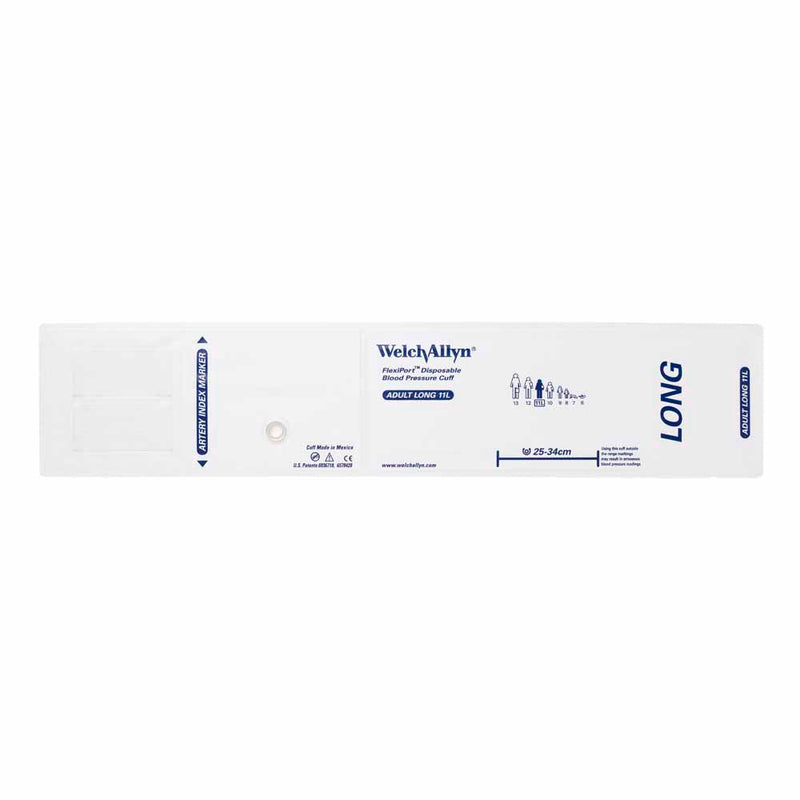 Welch Allyn FlexiPort Blood Pressure Cuff (20/Box)  Size-11L Adult Long; Cuff Range 25-34 CM
