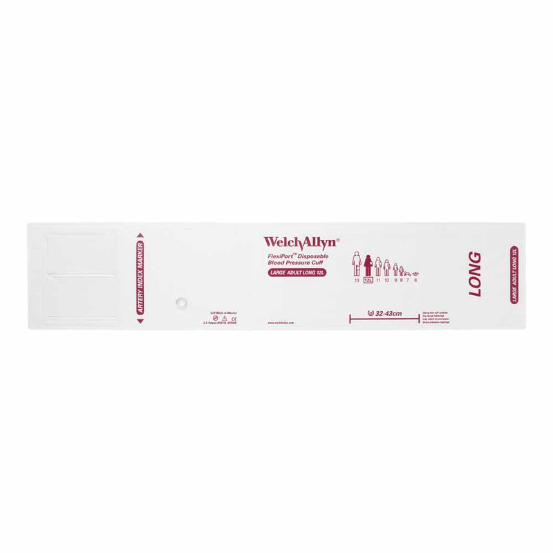 Welch Allyn FlexiPort Blood Pressure Cuff (20/Box)  Size-12L Large Adult Long; Cuff Range 32-43 CM