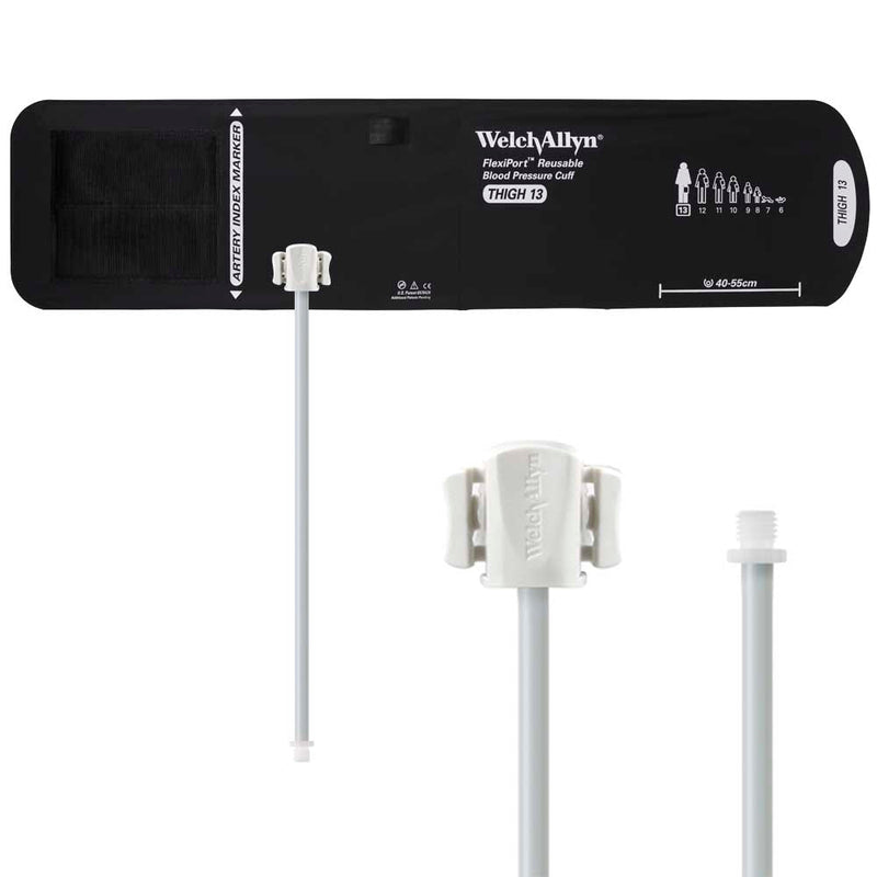 Welch Allyn FlexiPort Reusable Blood Pressure Cuff with Screw Connector  Size-13 Thigh