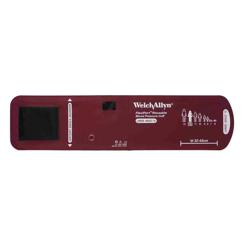 Welch Allyn FlexiPort Reusable Blood Pressure Cuff  Size-12 Large Adult; Cuff Range 32-43 cm