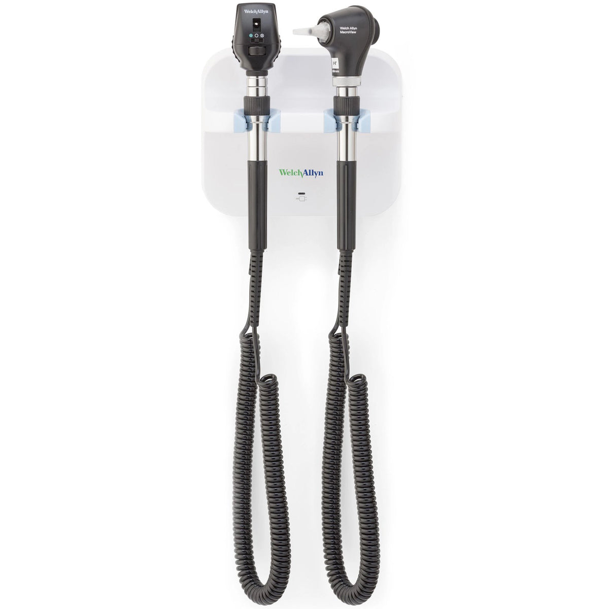 Welch Allyn Green Series 777 Wall Transformer with Coaxial LED Ophthalmoscope and MacroView Basic LED Otoscope