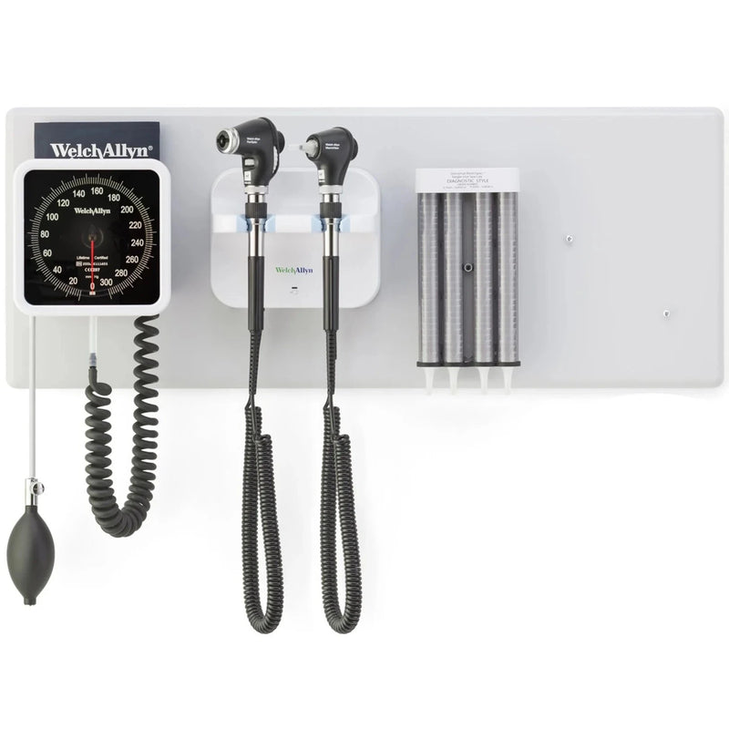 Welch Allyn Green Series 777 Wall Transformer with Otoscope and Ophthalmoscope  Coaxial LED Ophthalmoscope, MacroView Basic LED Ot