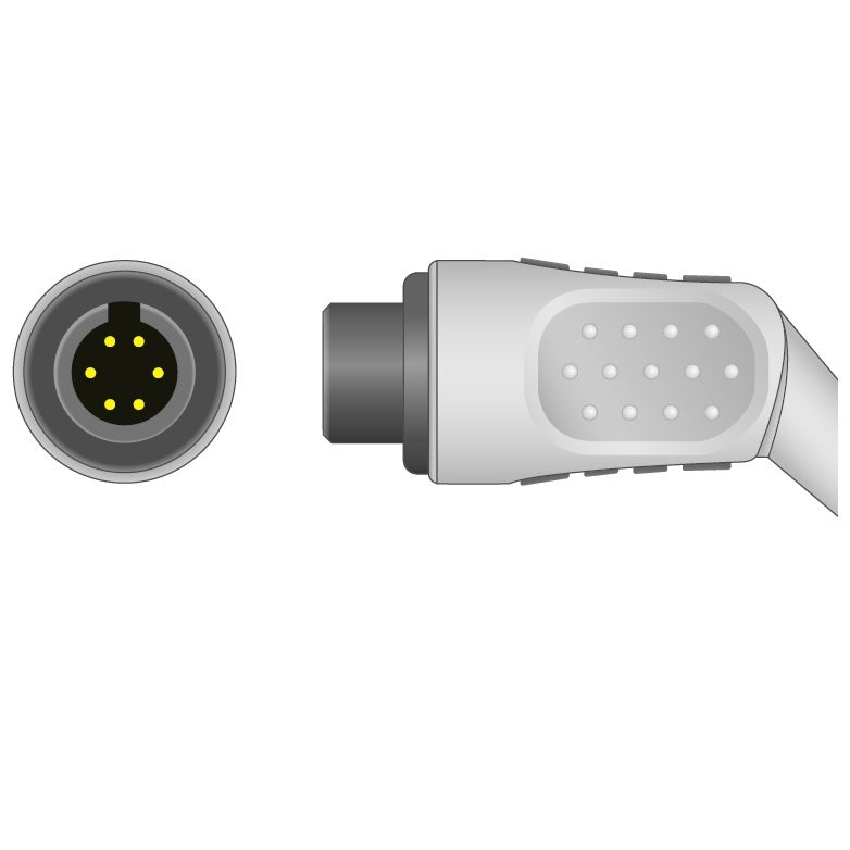 Welch Allyn One Piece ECG Cable  5 Leads Clip