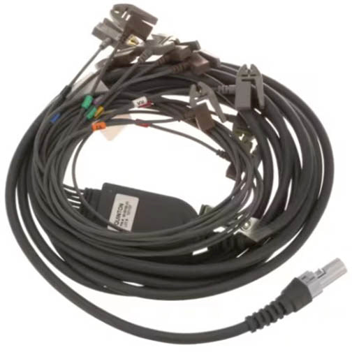 Welch Allyn Q-Stress 10 Lead Patient Cable with Pinch Connection - 25" (63.5 cm)