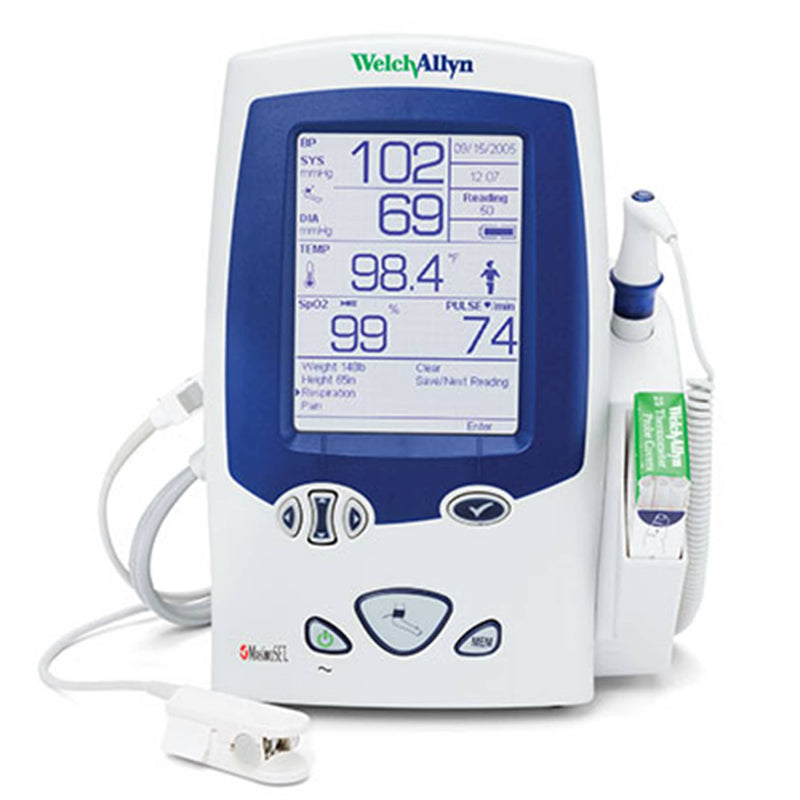 Welch Allyn Spot LXi Vital Signs Monitor  Model 45NE0 with PRO 4000 Thermometer and Nellcor