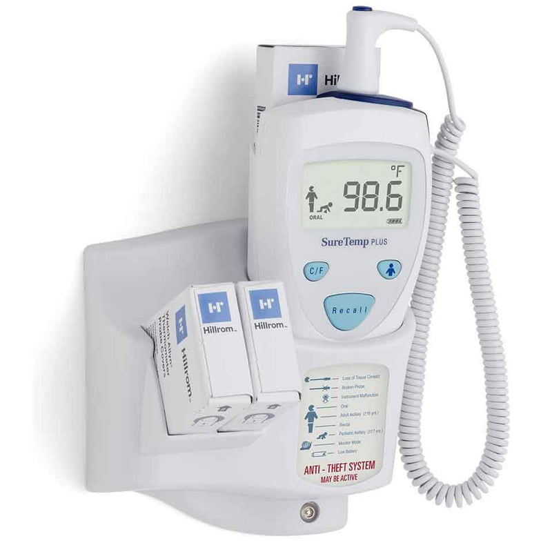 Welch Allyn SureTemp Plus 690 Thermometer  With Wall Mount, 9' Oral Probe, Rolling Stand, Hol