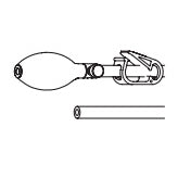 Welch Allyn Trimline Disposable 2-Tube Cuff with Bulb and Clamp (20/Case) 