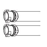 Welch Allyn Trimline Disposable 2-Tube Cuff with Female Subminiature Connector (20/Case) 