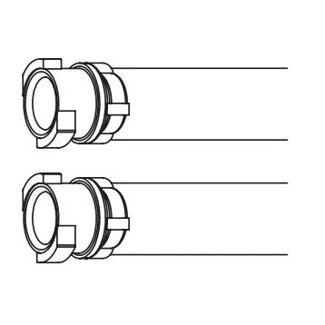 Welch Allyn Trimline Disposable 2-Tube Vinyl Cuff with Female Subminiature Connectors (20/Case)  Thigh (45 - 56.5 cm)