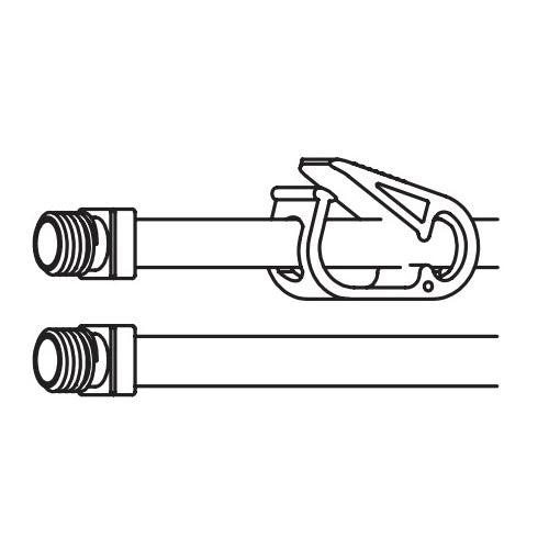 Welch Allyn Trimline Disposable Soft Isolation Cuff with Screw Connector and Clamp (20/Case)  Thigh (45 - 56.5 cm)