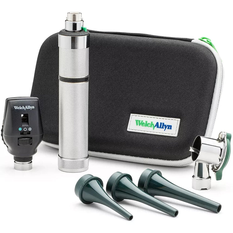 Welch Allyn Veterinary Diagnostic Set  Coaxial Ophth., Vet. Pneumatic Oto., Hard Case