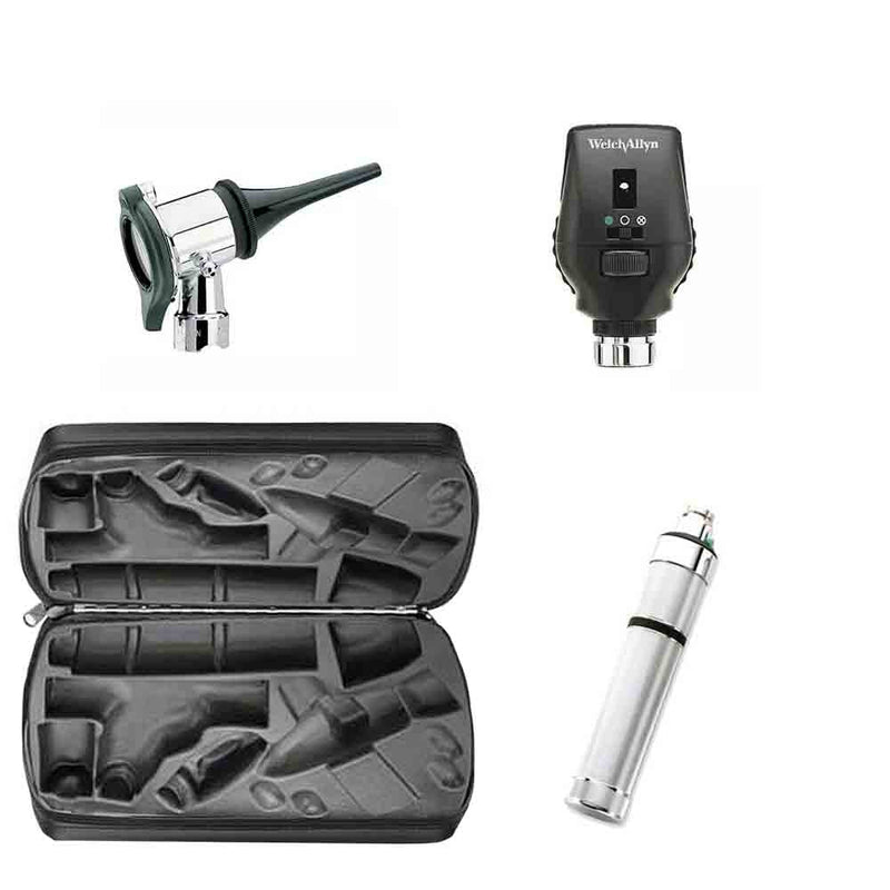 Welch Allyn Veterinary Diagnostic Set  Coaxial Ophth., Vet. Pneumatic Oto., Hard Case