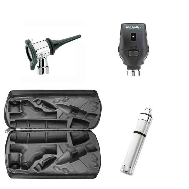 Welch Allyn Veterinary Diagnostic Set  Standard Ophth., Vet. Pneumatic Oto., Soft Case