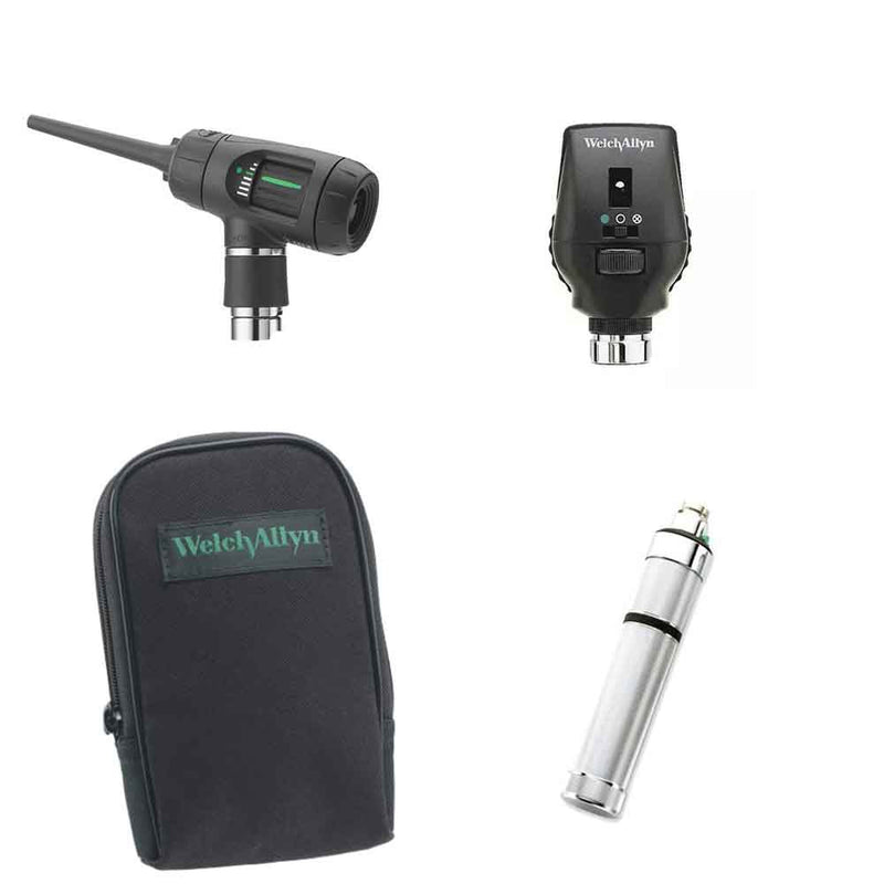 Welch Allyn Veterinary Diagnostic Set  Coaxial Ophth., MacroView Oto. w/Throat Illum, Sof