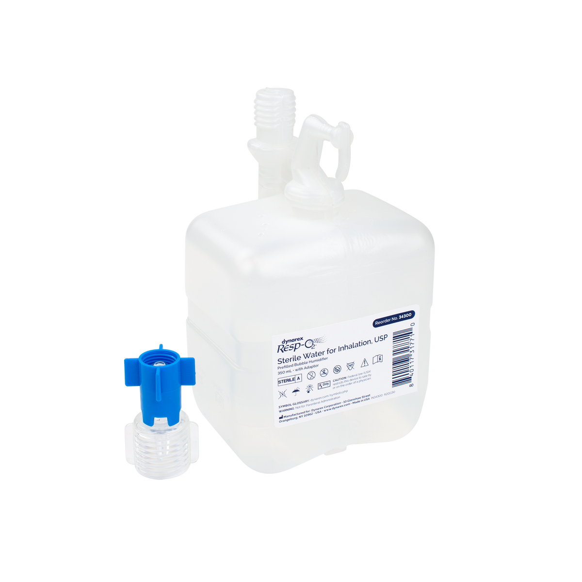 Sterile Water for Inhalation (Prefilled Bubble Humidifier) w/ Adaptor, USP PARENT