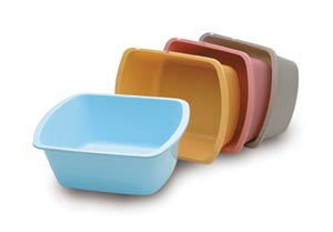 Medegen Rectangular Wash Basin  Basin , Rectangular, 7 Qt/ 6.6L, Turquoise, 50/cs