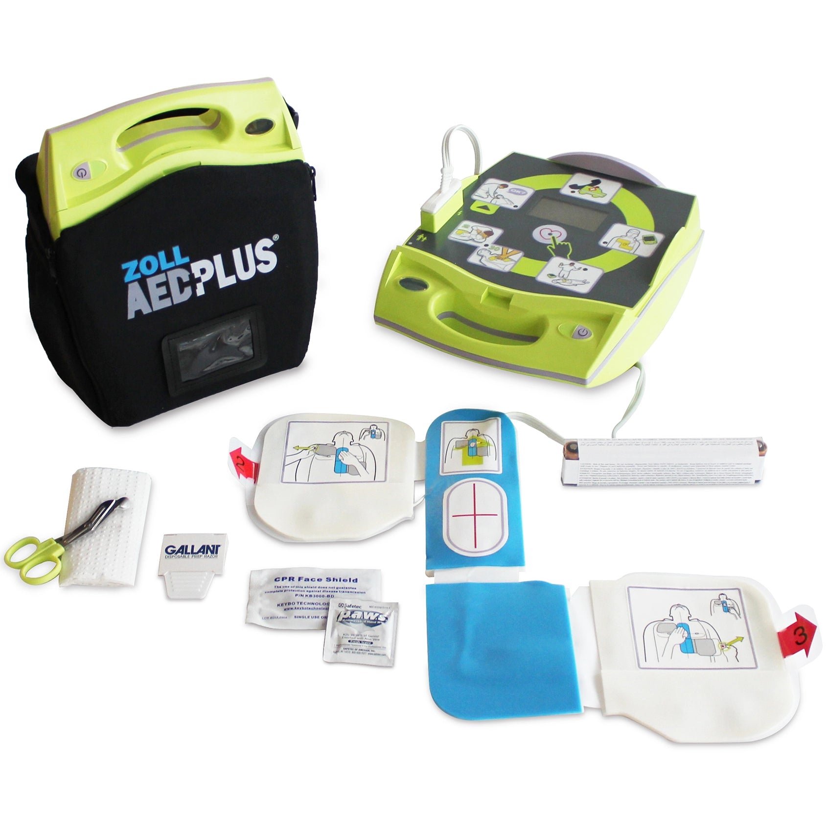ZOLL AED Plus Defibrillator Package