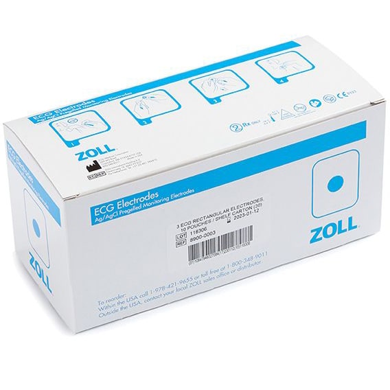 Zoll ECG Monitoring Electrodes  Pediatric (3 per Pouch / 300 per Case)