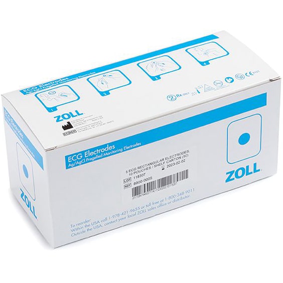 Zoll ECG Monitoring Electrodes  Standard (5 per Pouch / 500 per Case)
