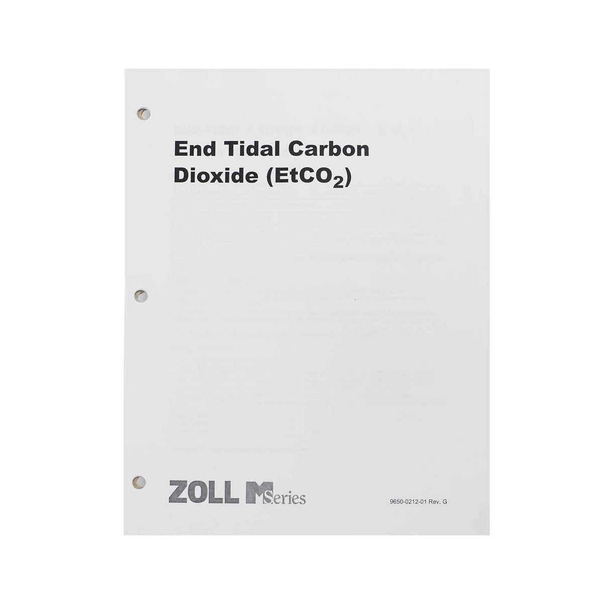 Zoll EtCO2 Operator's Guide Insert