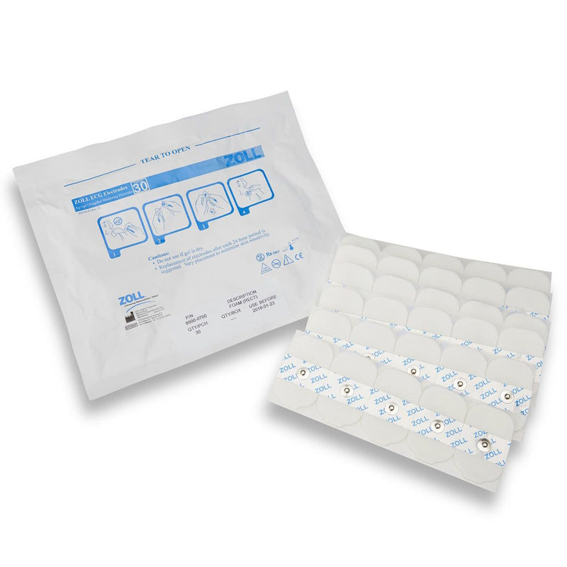 Zoll Liquid Gel ECG Monitoring Electrodes (600/Case)  Rectangular