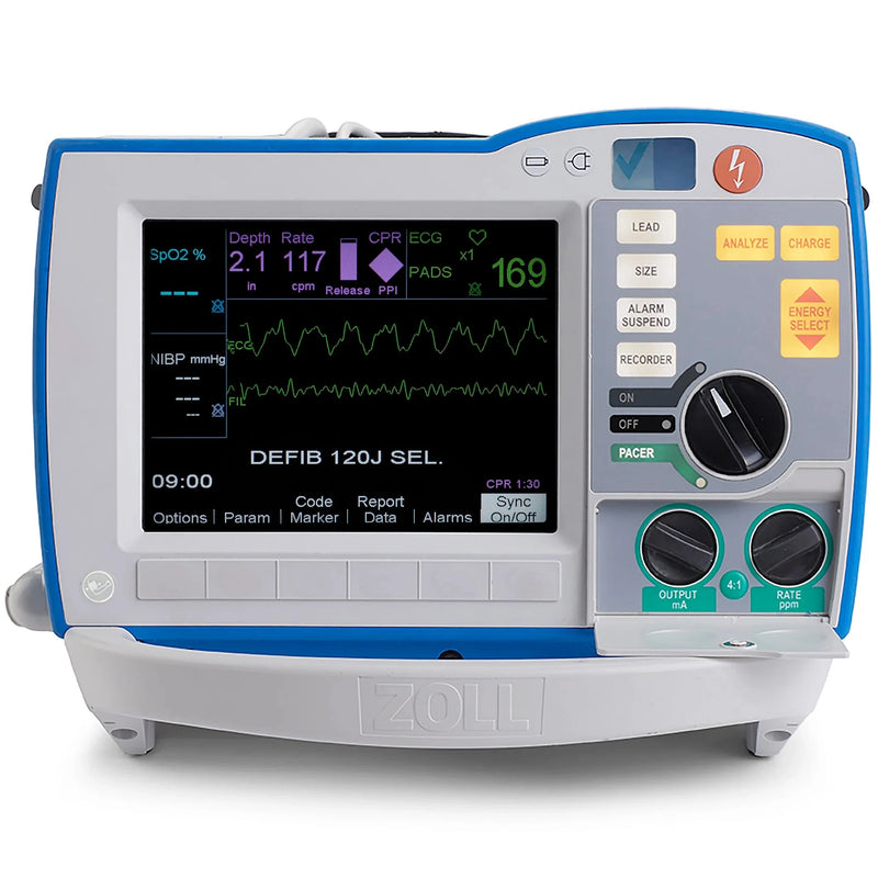 Zoll R Series Plus Defibrillator  Factory New - OneStep, SpO2, EtCO2, NIBP, Nellcor