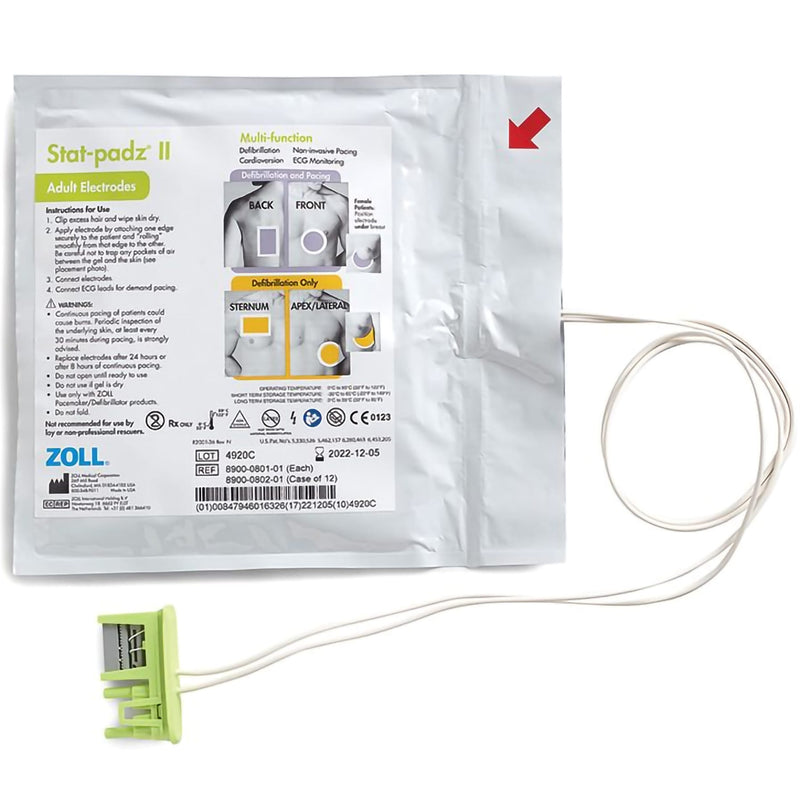 Zoll Stat-padz II HVP Multi-Function Defibrillator Electrodes 