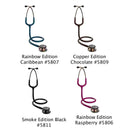 3M Littmann Classic III Stethoscope Colors - Rainbow Edition Caribbean, Copper Edition Chocolate, Smoke Edition Black, Rainbow Edition Raspberry