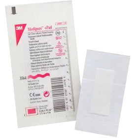 3M Medipore +Pad Soft Cloth Adhesive Wound Dressing - 2.375" x 4" (#3564)