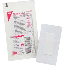 3M Medipore +Pad Soft Cloth Adhesive Wound Dressing - 2.375" x 4" (