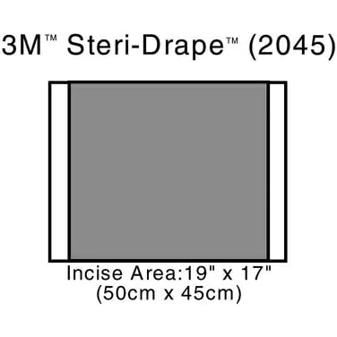 3M Steri-Drape 2 Incise Drape - 2045 illustration