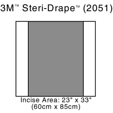 3M Steri-Drape 2 Incise Drape - 2051 illustration