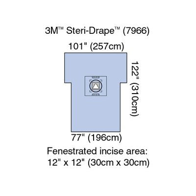 3M Steri-Drape OB/GYN Cesarean Section Drape - #7966