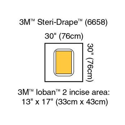 3M Steri-Drape Pouch with Ioban 2 Incise Film - 6658