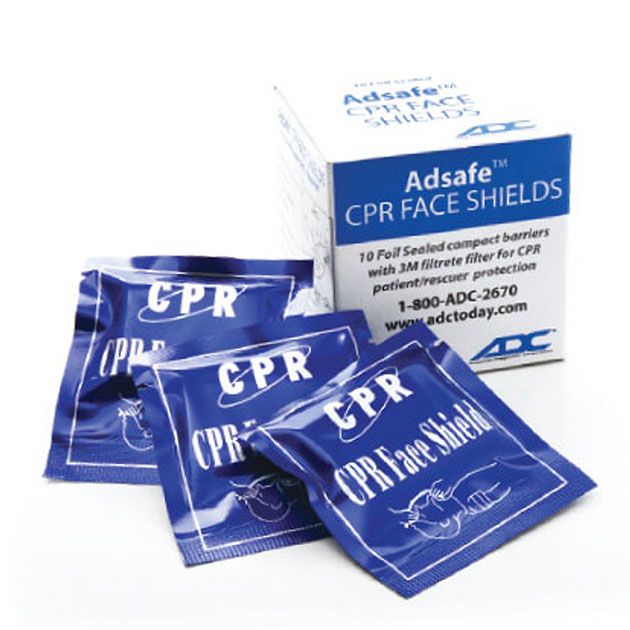 ADC Adsafe CPR Face Shield Foil Pack (10/Pkg)
