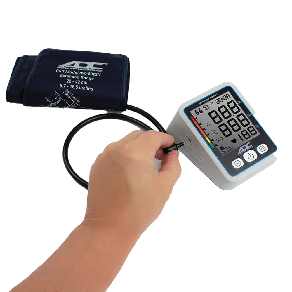 ADC Advantage Connect 6024N Upper-Arm Digital Home Blood Pressure Monitor Cuff Plug In