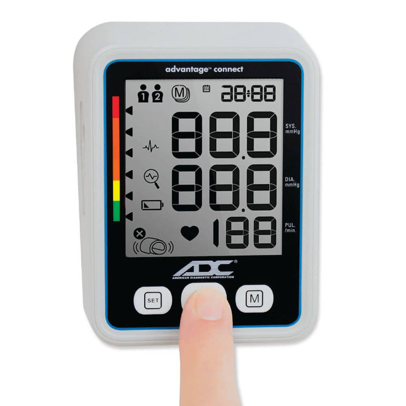 ADC Advantage Connect 6024N Upper-Arm Digital Home Blood Pressure Monitor Cuff Power Button