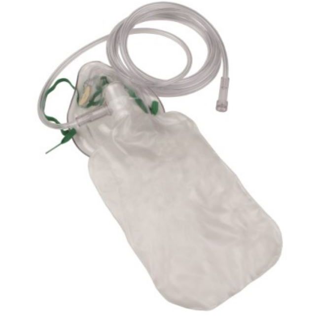 Allied Healthcare Non-Breather Mask with 7' Tubing