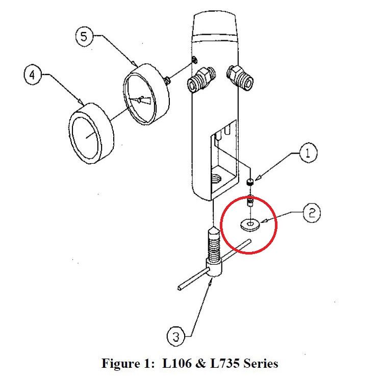 Allied Healthcare Seal Washer - L106 & L735 Regulator